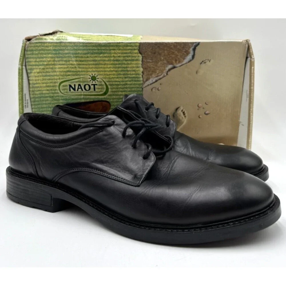 Naot WISDOM Men's NEW Lace-Up Dress Shoe Black 80004 EU Size 41
